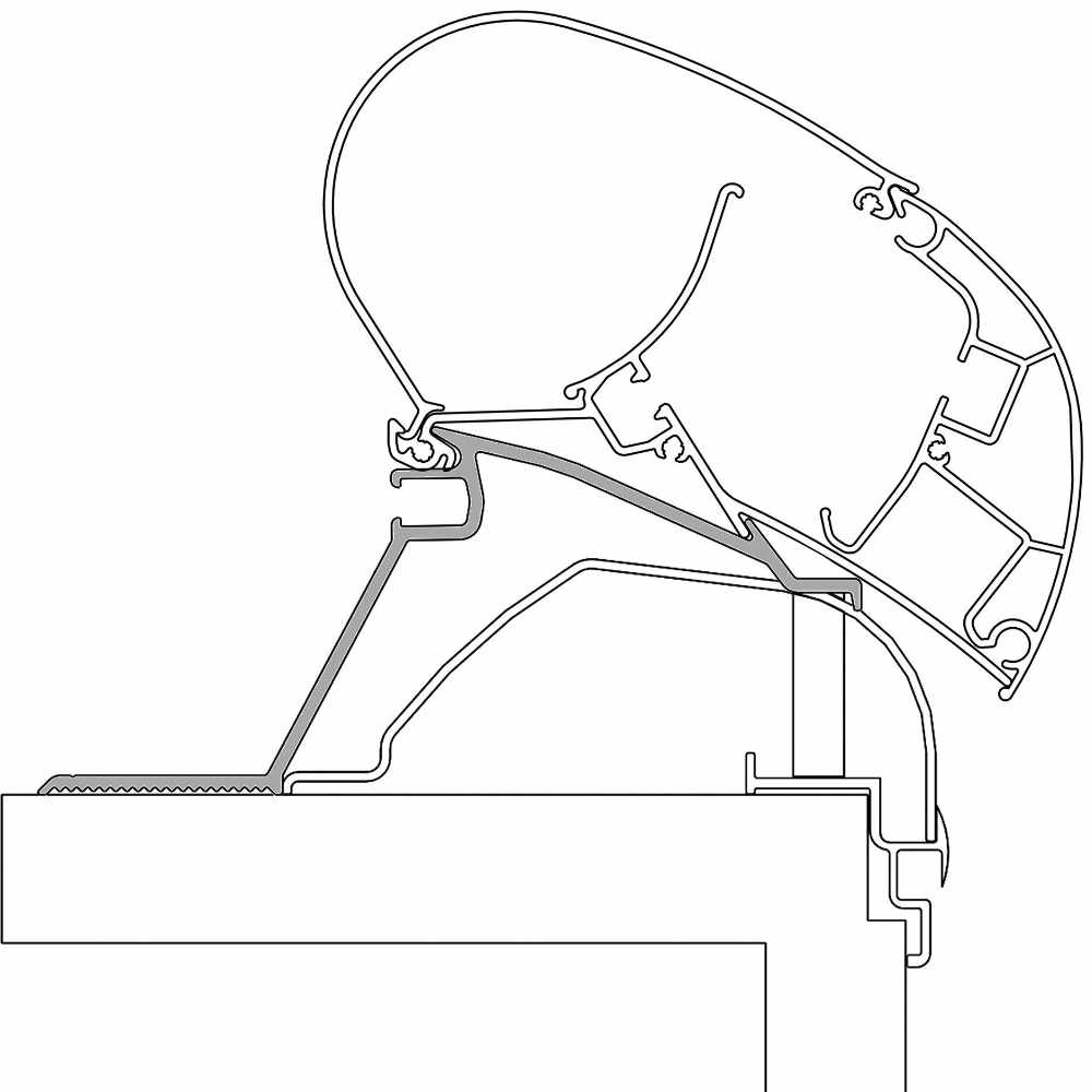 Dometic Dachadapter PR 2000, 2500 für Hobby Wohnwagen ab 2014