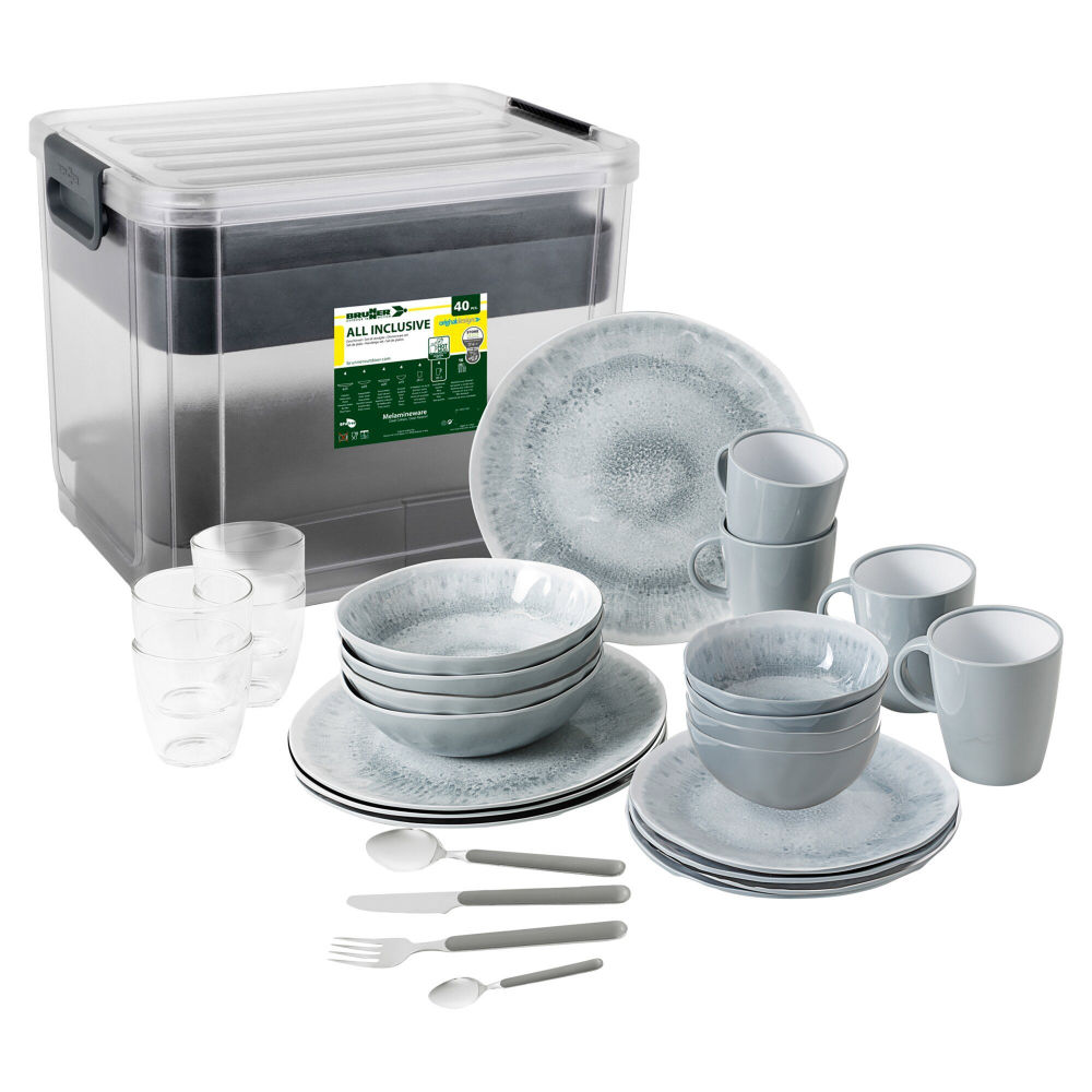 Brunner Geschirrset Pearl All Inclusive VIP, 40-teilig