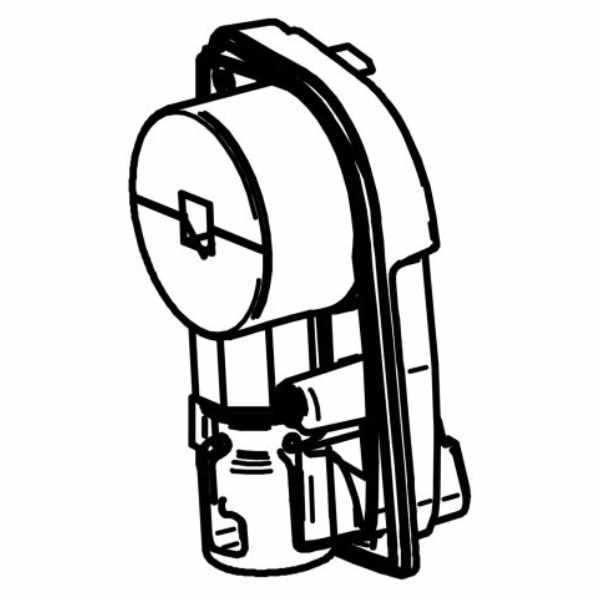 Thule Endplatte links inkl. Kurbelwerk weiß, Omnistor 4200 (Nr. 1500603619)