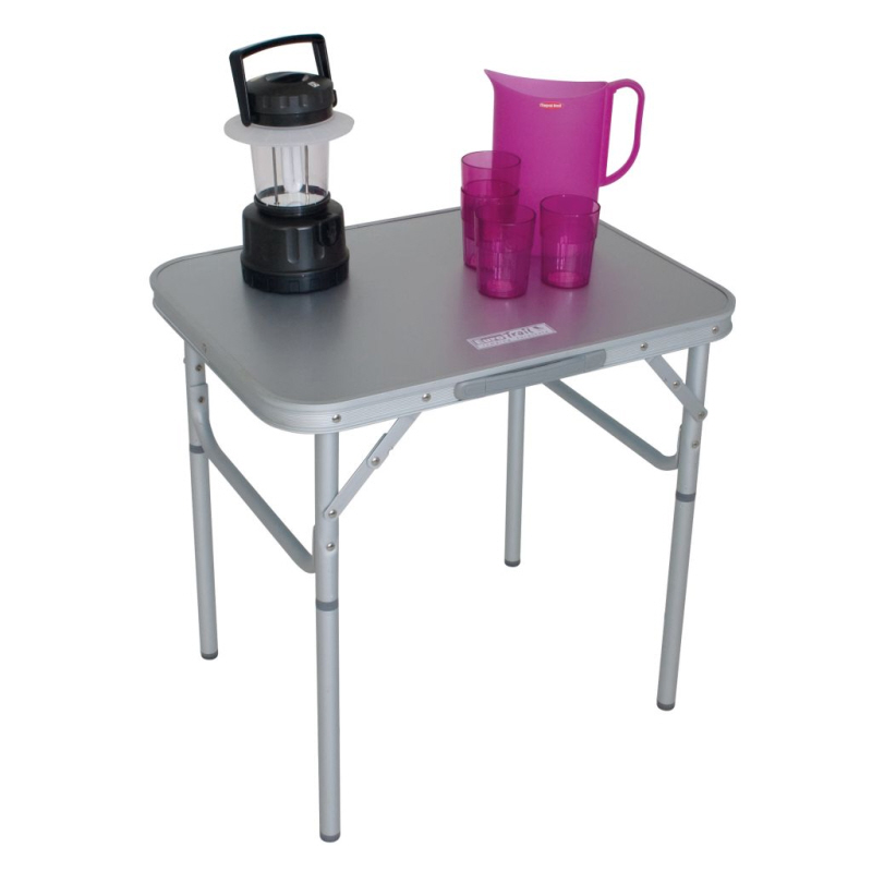 EuroTrail Tisch Santé silbergrau 60 x 45 cm