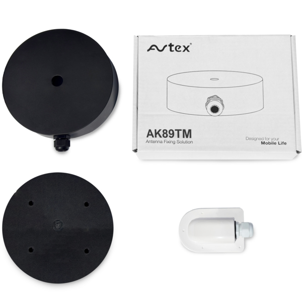 Avtex Dachhalterung LG55AN für Wohnmobile/Wohnwagen mit Flachdach, schwarz