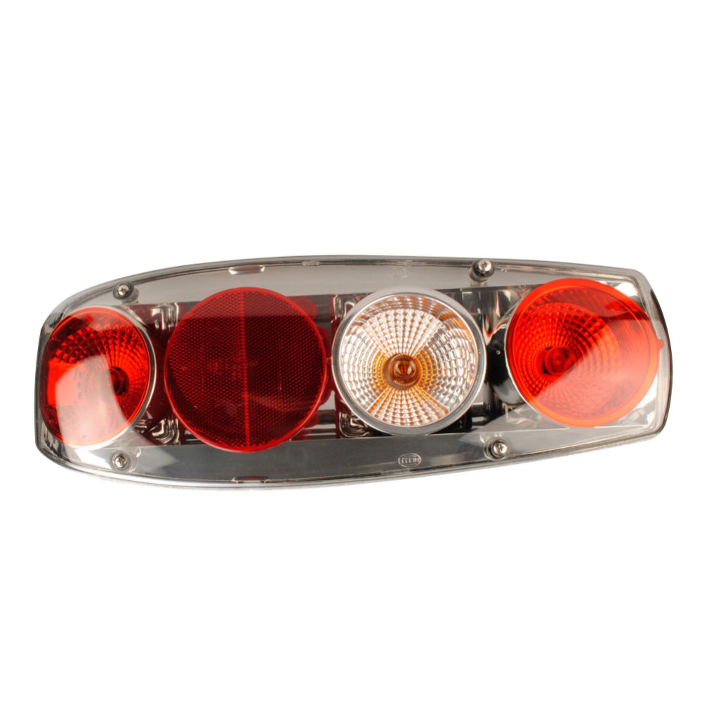 Hella Heckleuchte Caraluna II Plus Chromium für Reisemobile, links