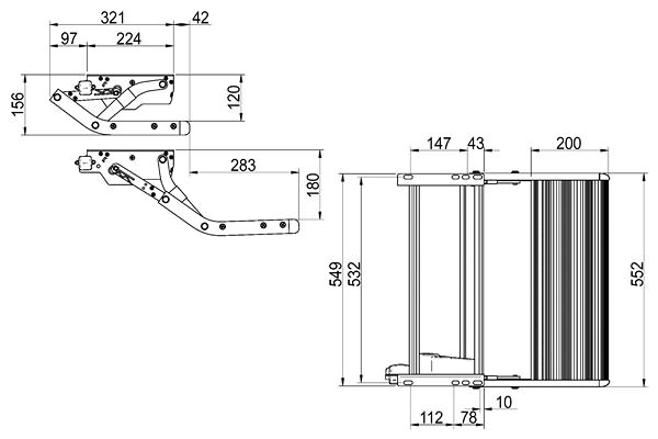 Thule Single Step V15 electric 12 Volt 550 Alu