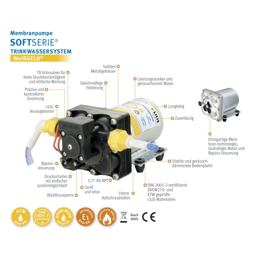 Lilie Druckpumpe Soft LP4142 11,3 l/min