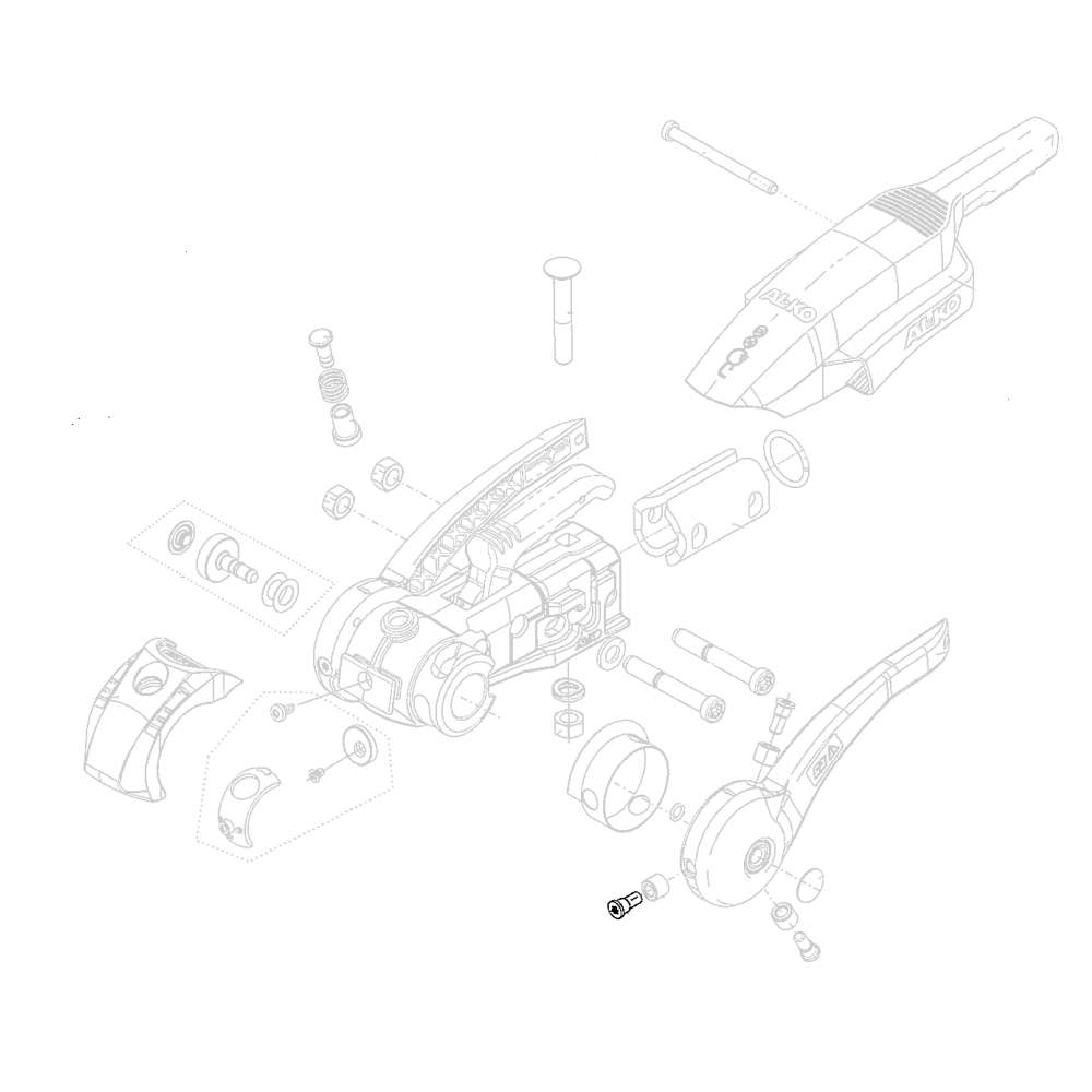 AL-KO Schrauben seitlich zu AKS 3004 (Nr. 372284)