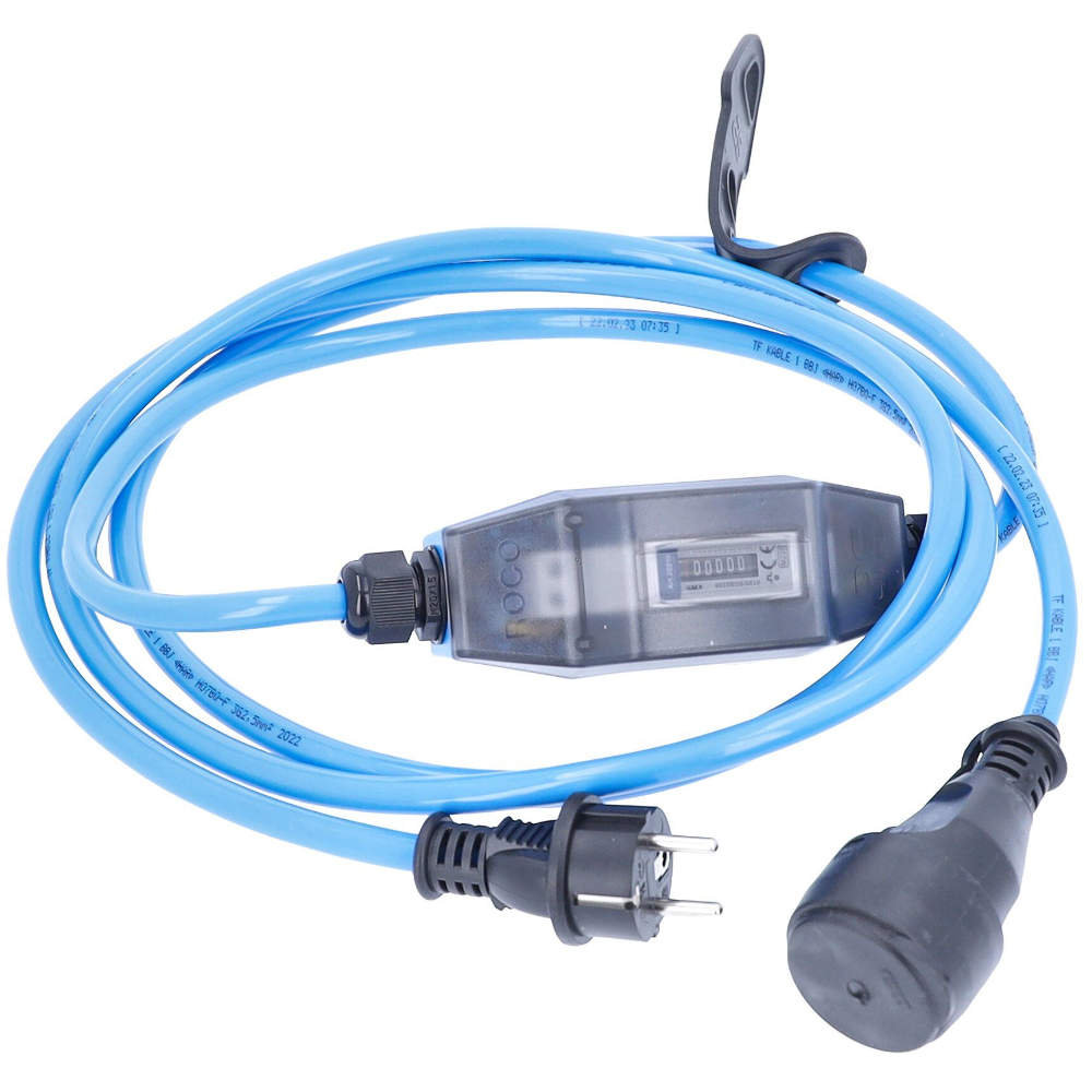 as Schwabe Stromzähler ROCO 1 mit Schuko-Stecker und Kupplung