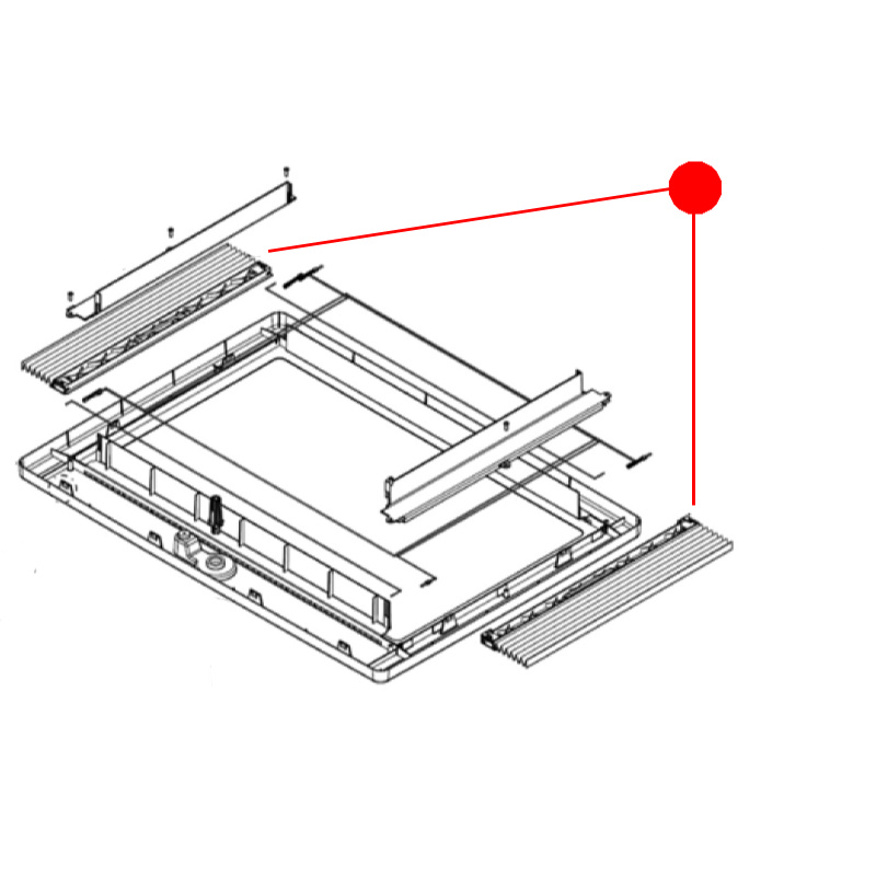 Dometic Rollosystem komplett für Midi Heki FL (4460004028)