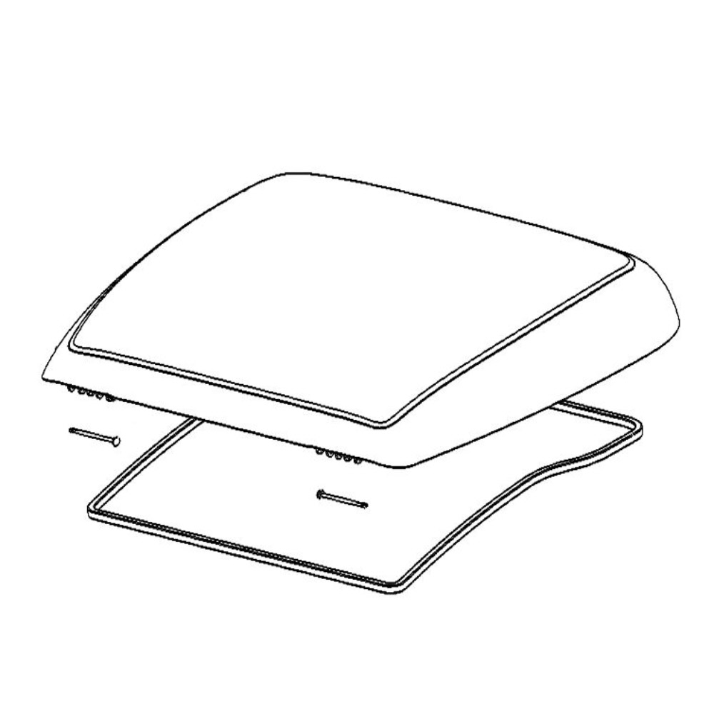 Dometic Ersatzhaubenglas mit Dichtung für Mini Heki Plus/Style/FL (4460000025)