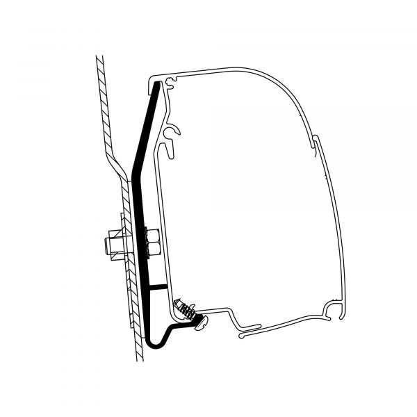 Thule Adapter Ford Nugget Westfalia mit Hochdach, Omnistor 4200