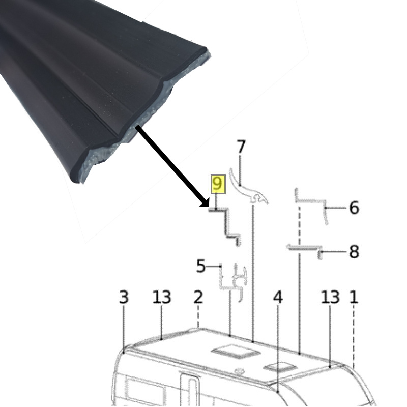 Hobby Premium Kantendichtung schwarz (2011 - 2021)