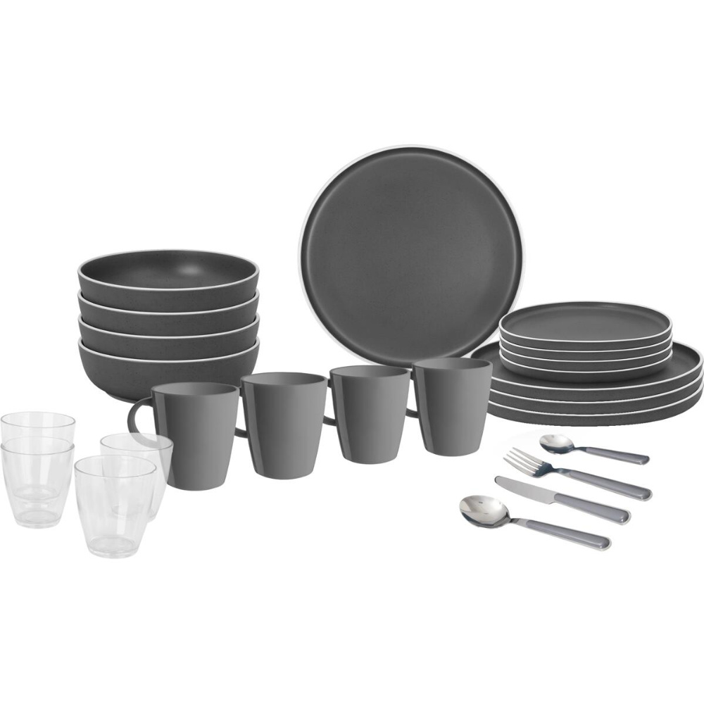 Brunner Geschirrset All Inclusive Dolomit, grau