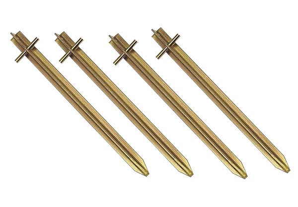 Heusser T-Hering mit Querstift 50 cm, 4er Set