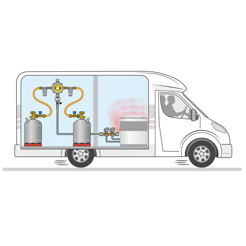 GOK Caramatic DriveTwo 30 mbar RVS 8/10 - vertikal
