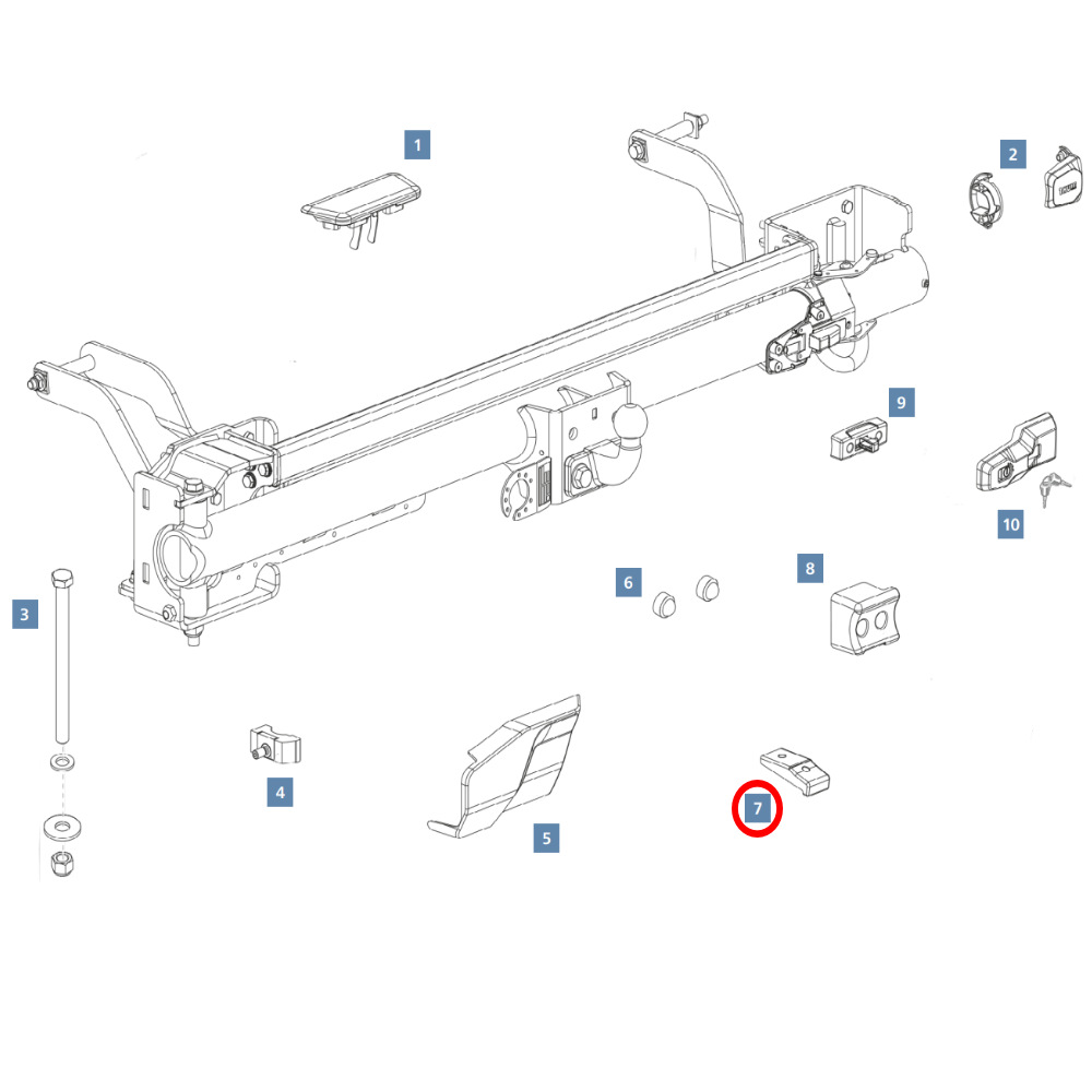 Thule VeloSwing Querträgeraufnahme