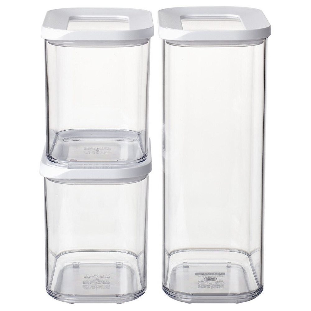 Mepal Starter-Set Vorratsdose Modula 3-teilig, weiß