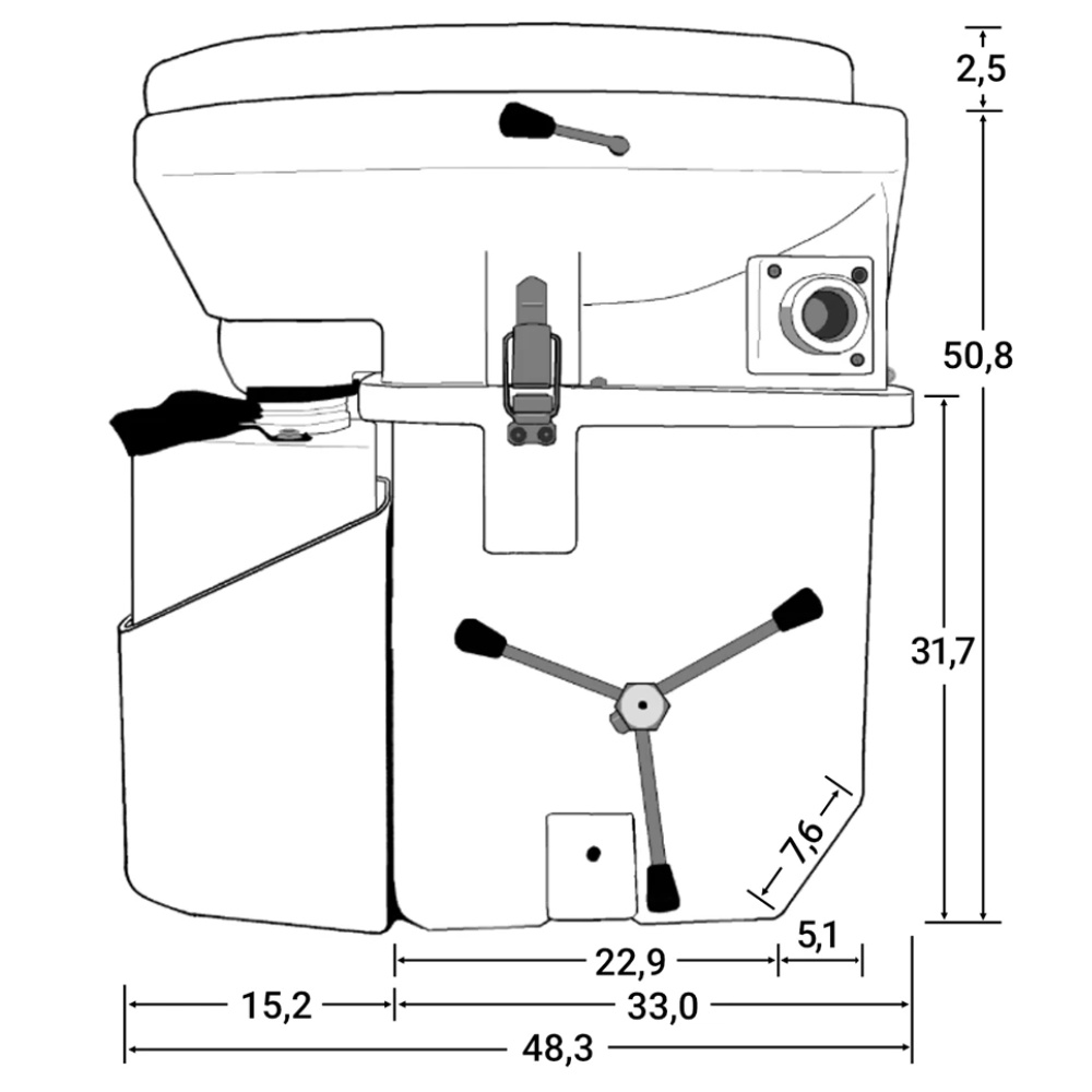 Nature’s Head Trenntoilette mit Spider Handle