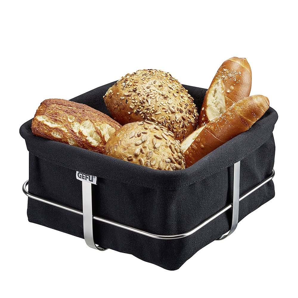 Gefu Brotkorb Brunch eckig schwarz