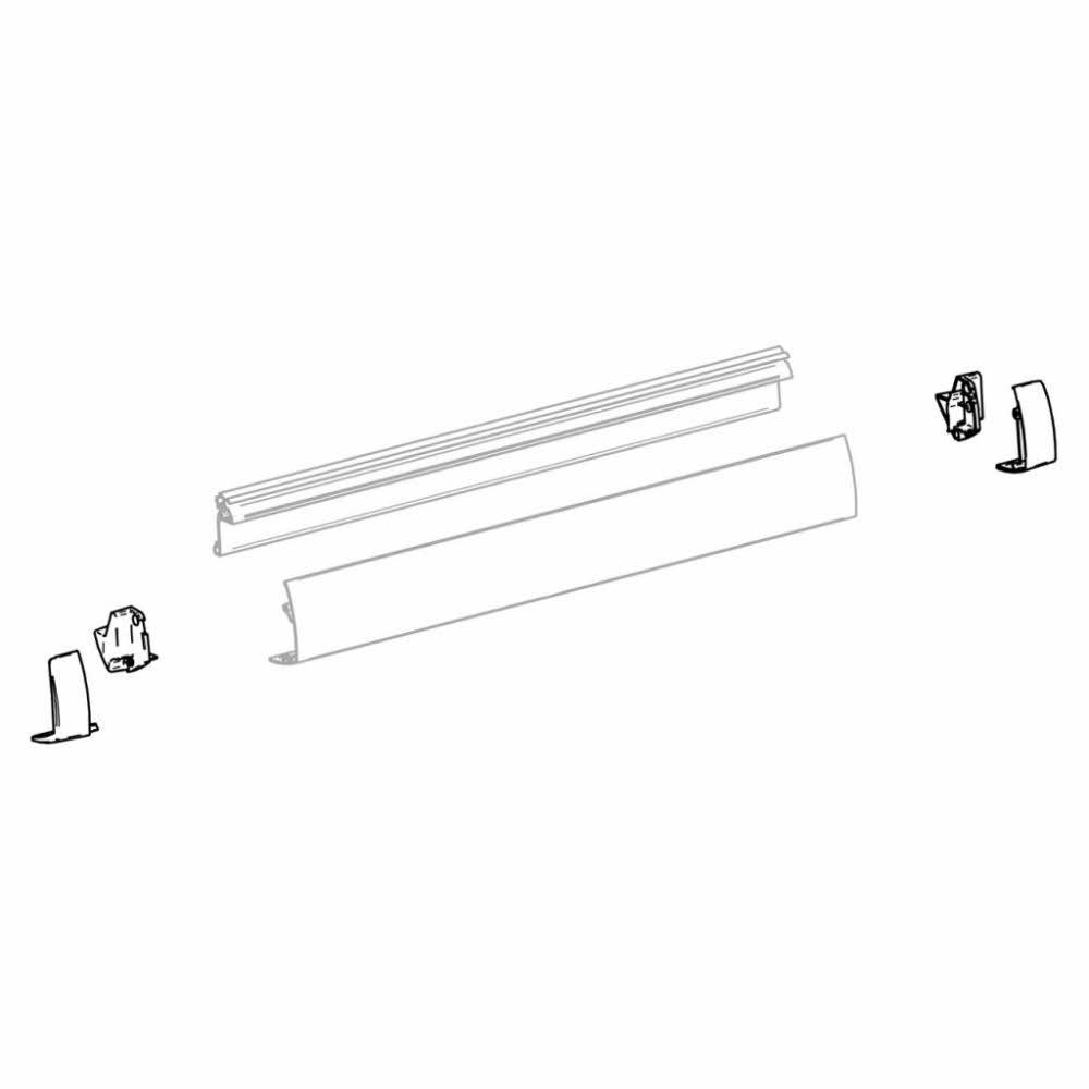 Frontblendenendkappen Omnistor 5102 grau Satz rechts u. links (Nr.1500601206)