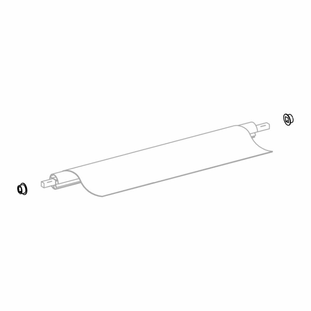Thule Tuchrollen-Nabe für Endplatte Omnistor 5102,Satz (Nr. 1500602755)