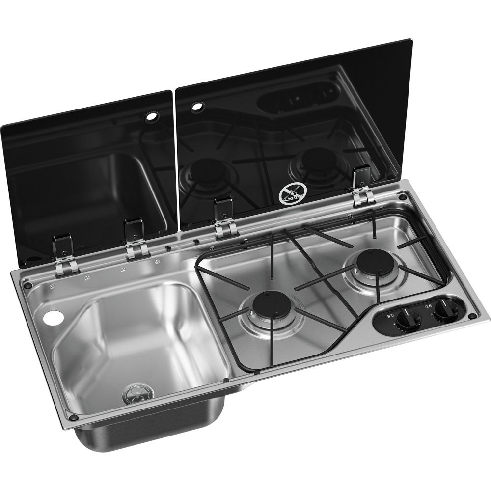 Dometic Kocher-Spülenkombination CVC1700G, Becken links