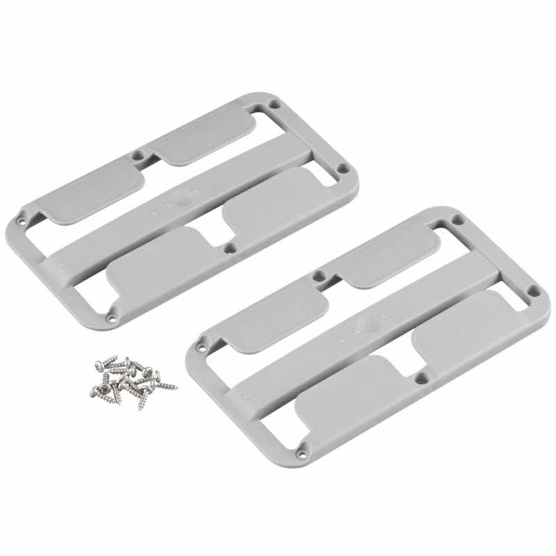 Froli Stielglashalter 2er-Set für 2-3 Gläser, Farbe lichtgrau