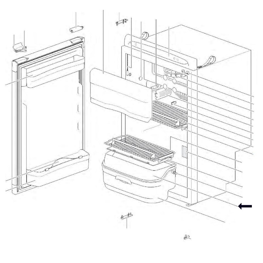 Thetford Abdeckung Gemüsefach für Kühlschrank (Nr. 62664112)