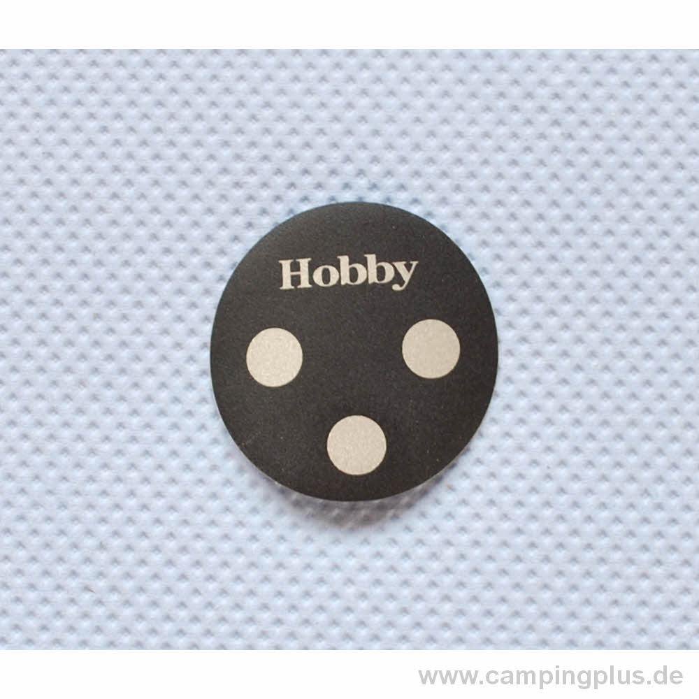 Hobby Aufkleber für Bedienpanel klein anthrazit (2007 - 2013)