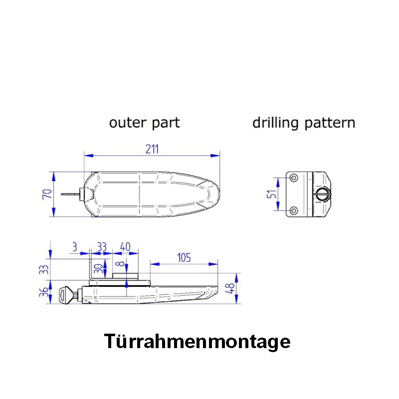 Thule Universal Lock 1 weiß - 1 Stück