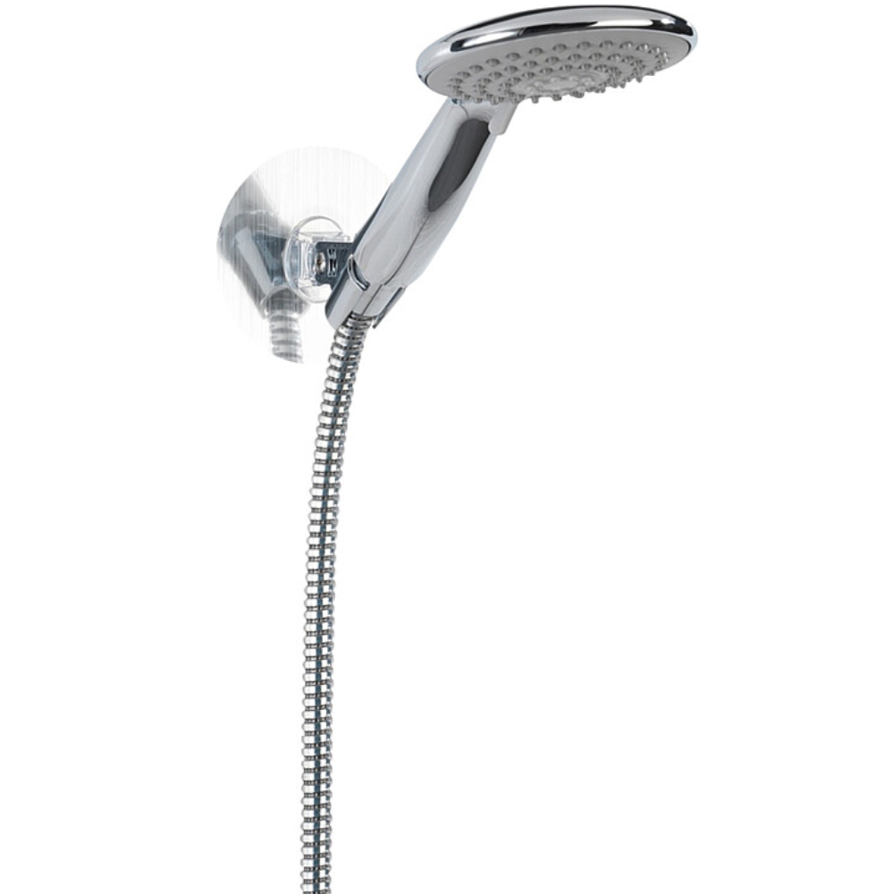 Wenko Duschkopfhalter Osimo Static-Loc, chrom silber