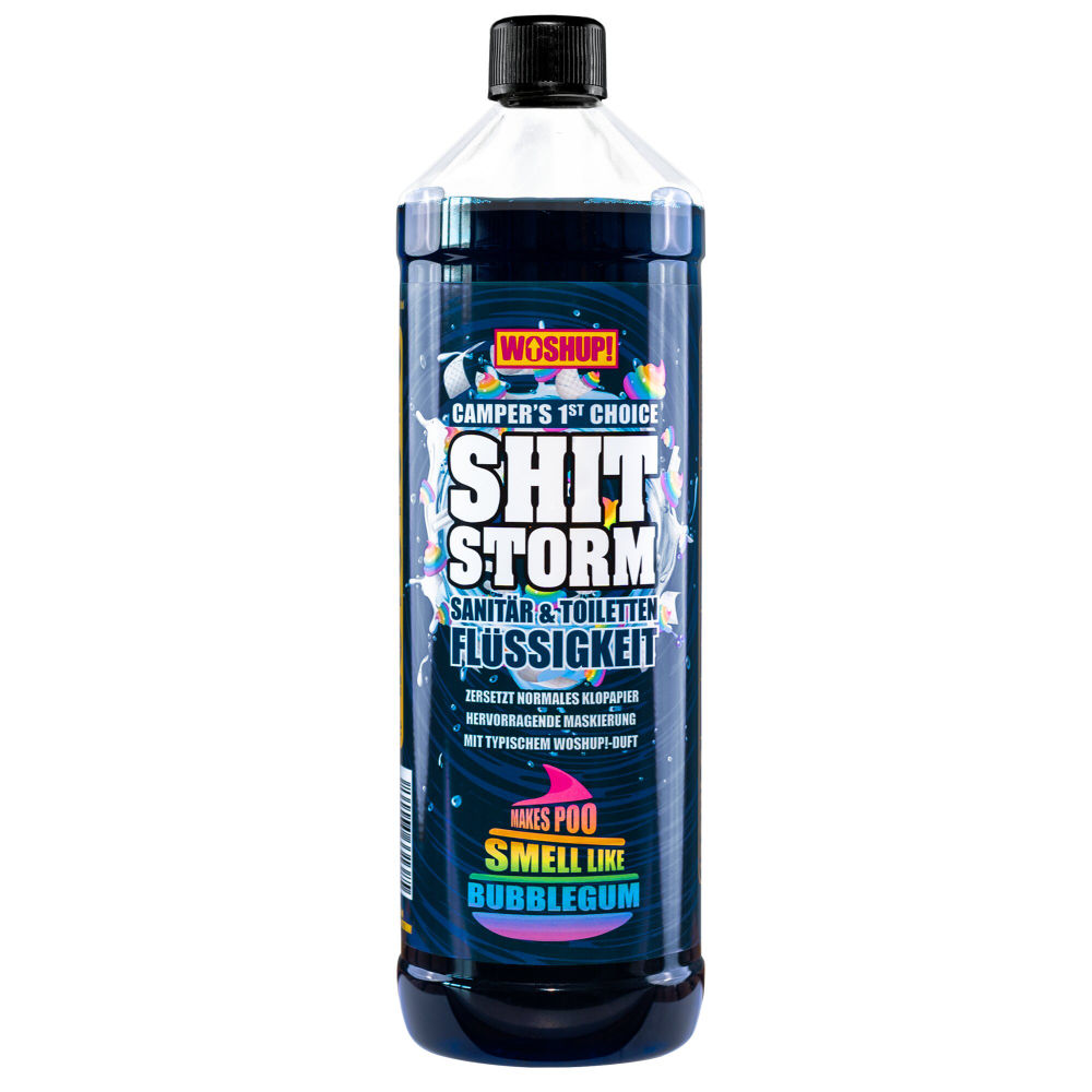 Woshup! Toilettenzusatz Shitstorm Bubblegum, 1 Liter
