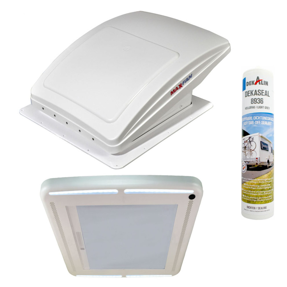 Maxxair MaxxFan Deluxe weiß - Komplettset