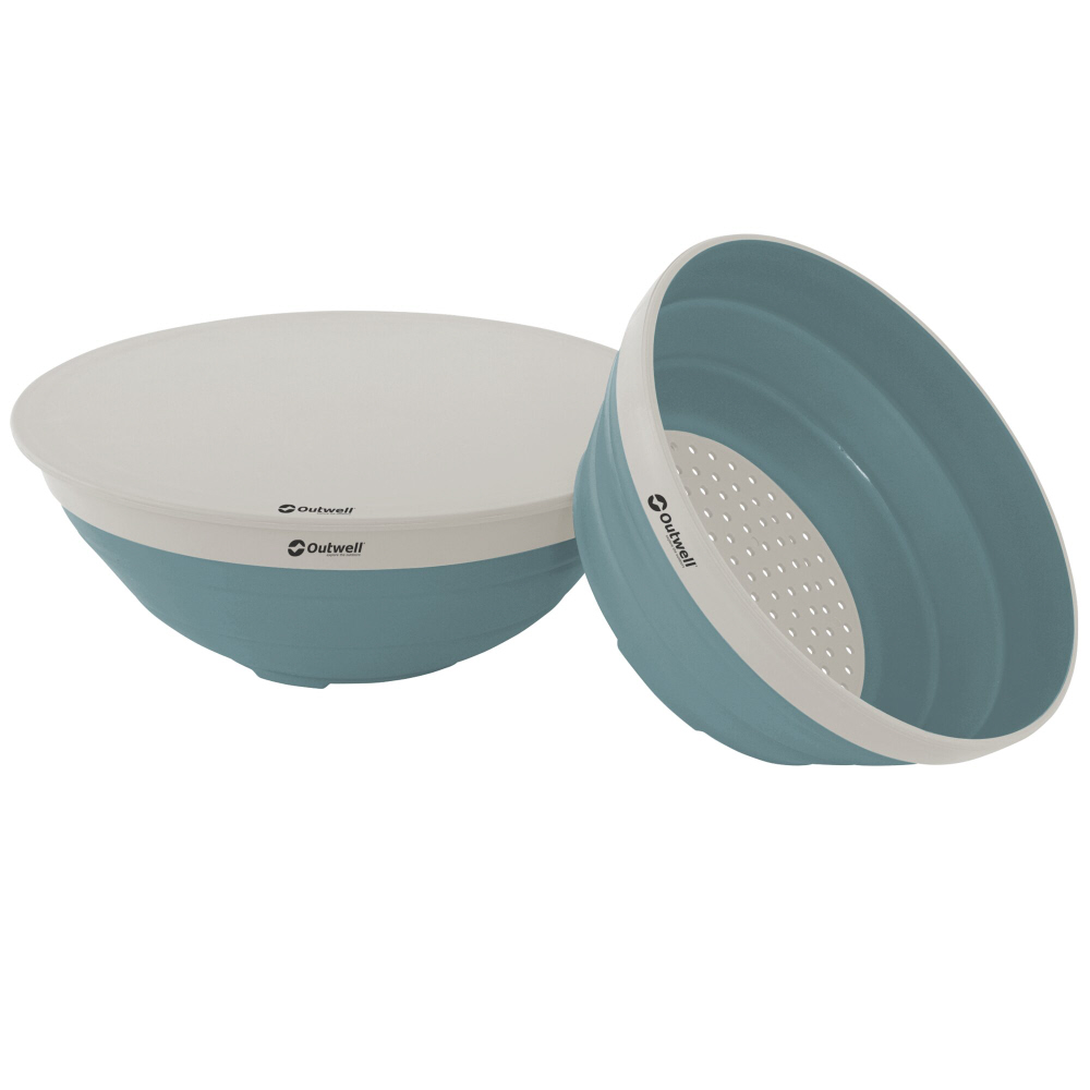 Outwell Collaps Schüssel und Sieb Set, graublau