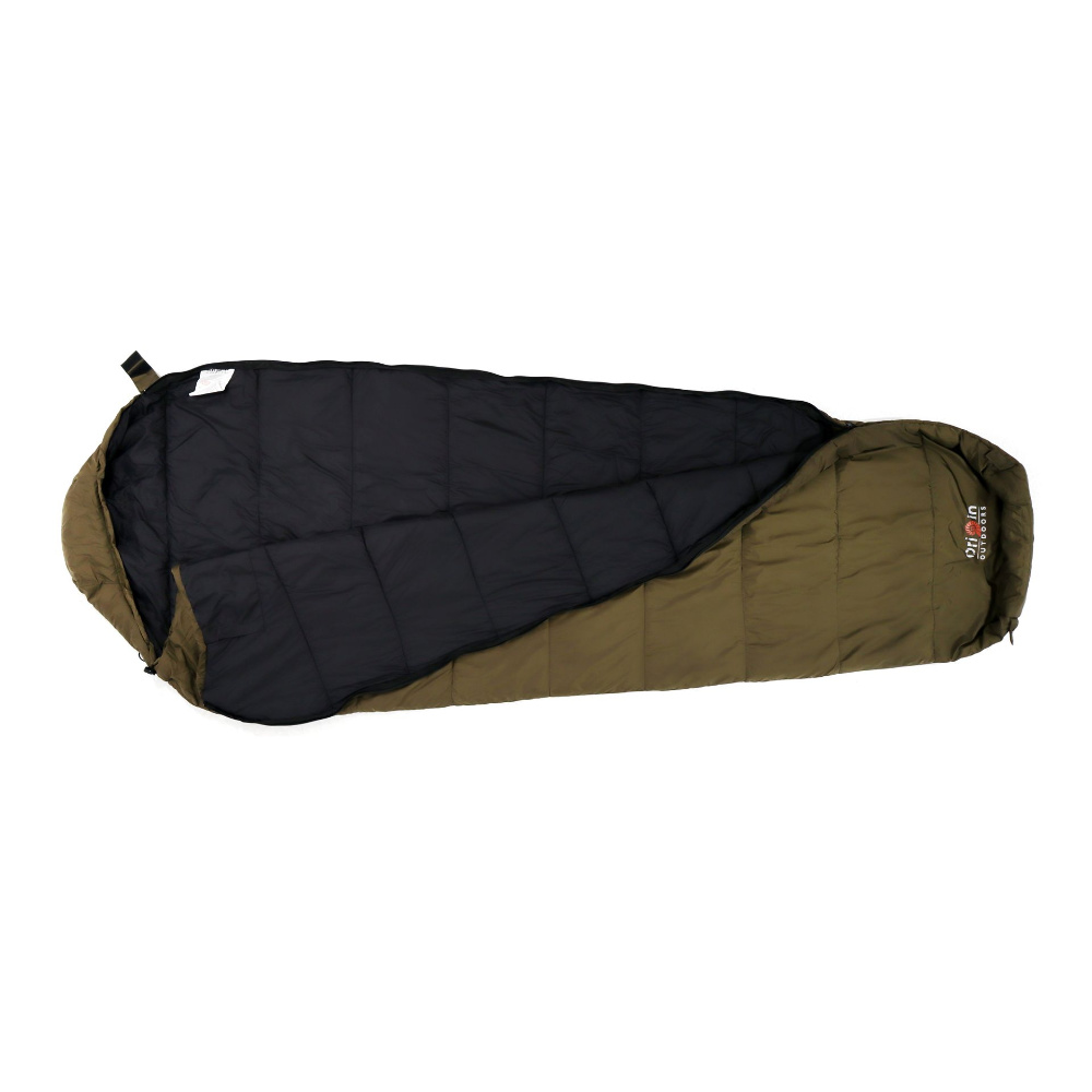 Origin Outdoors Schlafsack Compact Lite Mumienform oliv / schwarz links