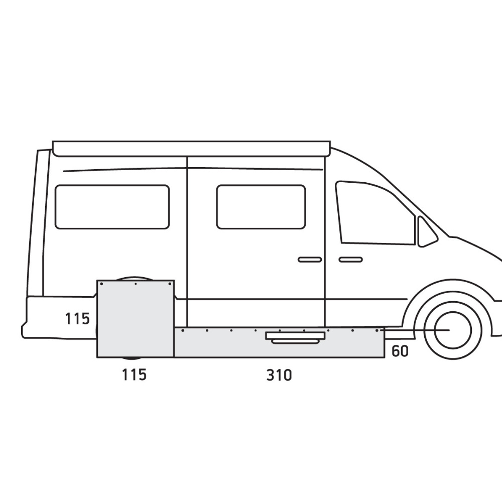 Isabella Windblende + Radkastenabdeckung für Campervan