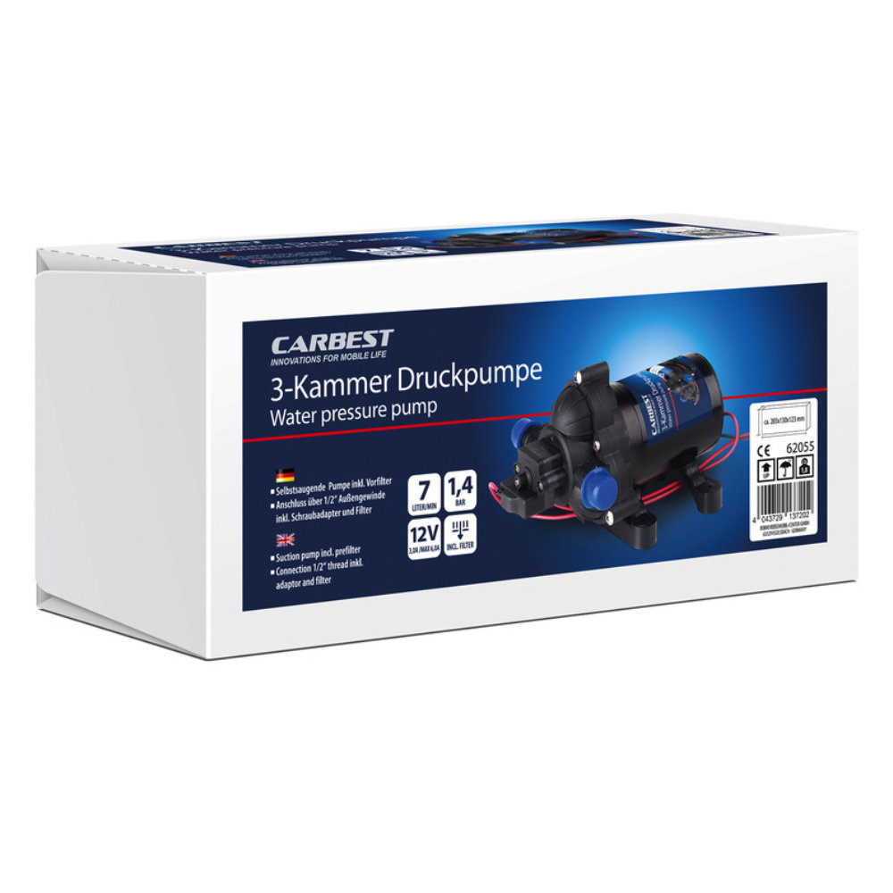 Carbest 3-Kammer Druckwasserpumpe 10l/min