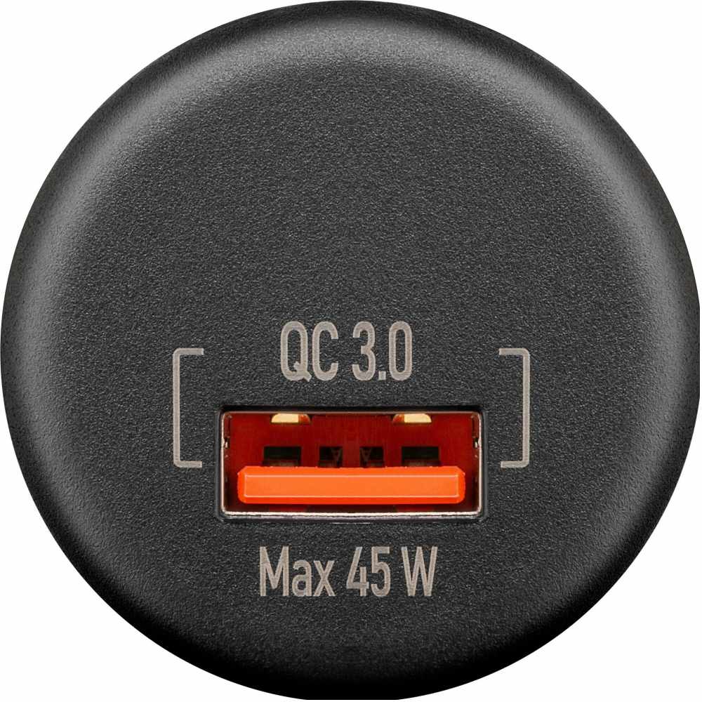 wentronic Single Einbaucharger USB-A 45 Watt
