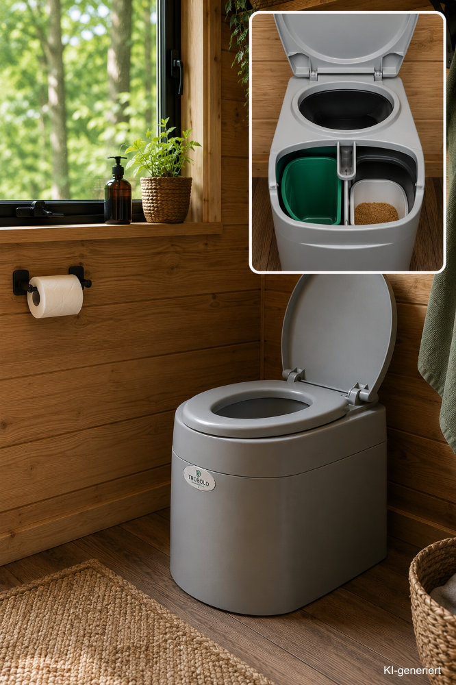 Tenntoiletten im Campingbereich