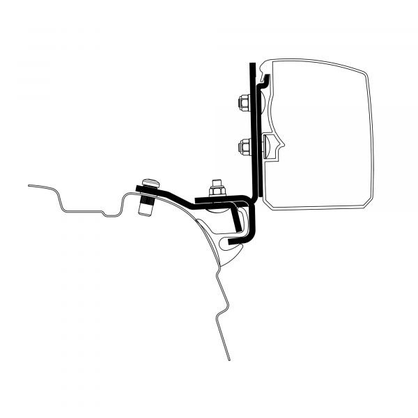 Thule Adapter VW T5/T6 Minivan Brandrup Rail für Thule 3200