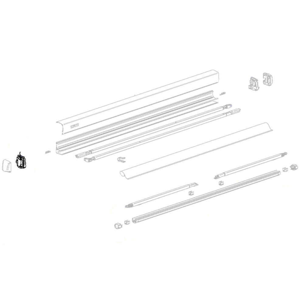 Thule Endplatte links für Omnistor 3200 (Nr. 1500603519)