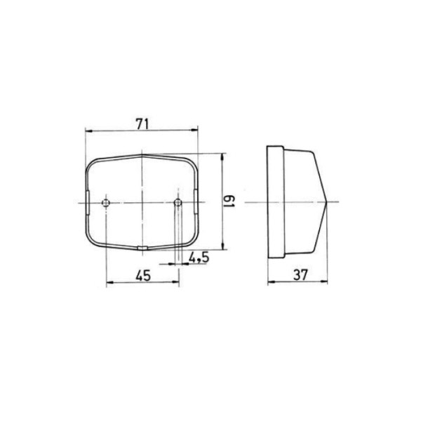 Jokon Positionsleuchte eckig PL 115