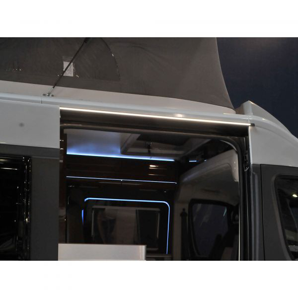 Dimatec Regenrinne mit LED für Kastenwagen