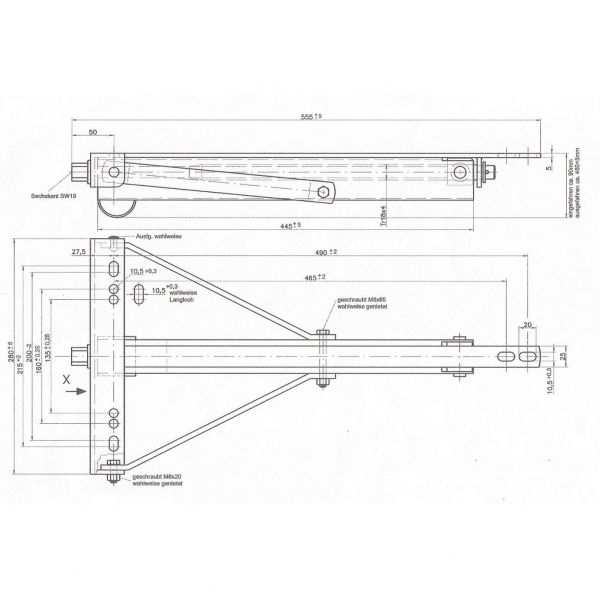 Winterhoff Ausdrehstütze ADS 460