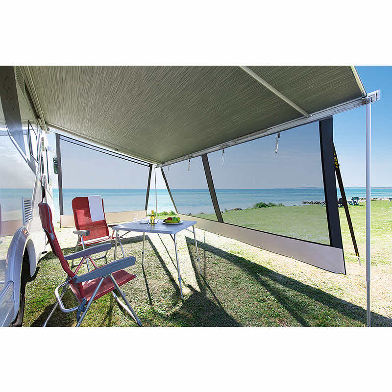 DWT Markisen-Vorderwand Happy Sun schwarz