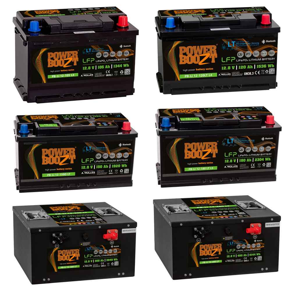 Powerboozt LiFePO4 Kaltwetterbatterie