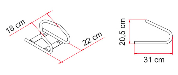 Fiamma CARRY-MOTO Wheel Chock F