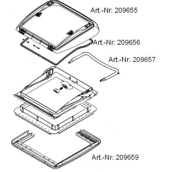 Dometic Dichtung für Mini Heki Plus/Style/FL (4460000028)