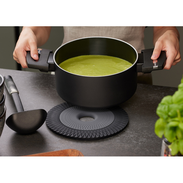 Gefu Topfuntersetzer CIRCO 2-tlg. Farbe schwarz / grau