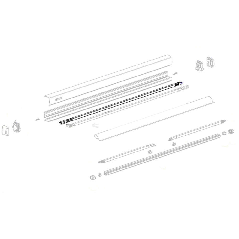 Thule Teleskoparm rechts, Länge 1,90 - 2,30 m für Omnistor 3200 (Nr. 1500603523)