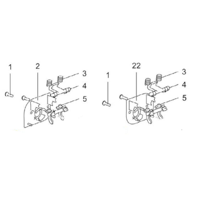 Thetford Verriegelung-Kit komplett für Serviceklappe 3/4/5, weiß (2662680)