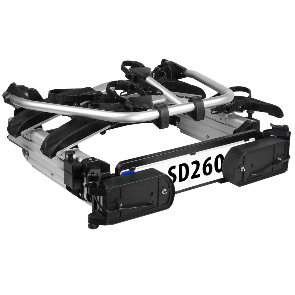 Eufab LAS Kupplungsträger SD260 für zwei Fahrräder - silber